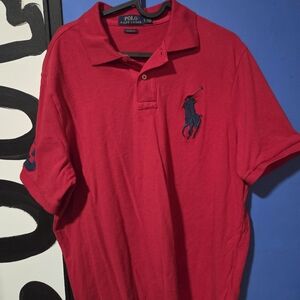 3 Polo Shirts by Ralph Lauren Red Men's Shirt